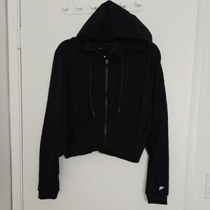 Fabletics Black Zip-Up Hoodie Jacket